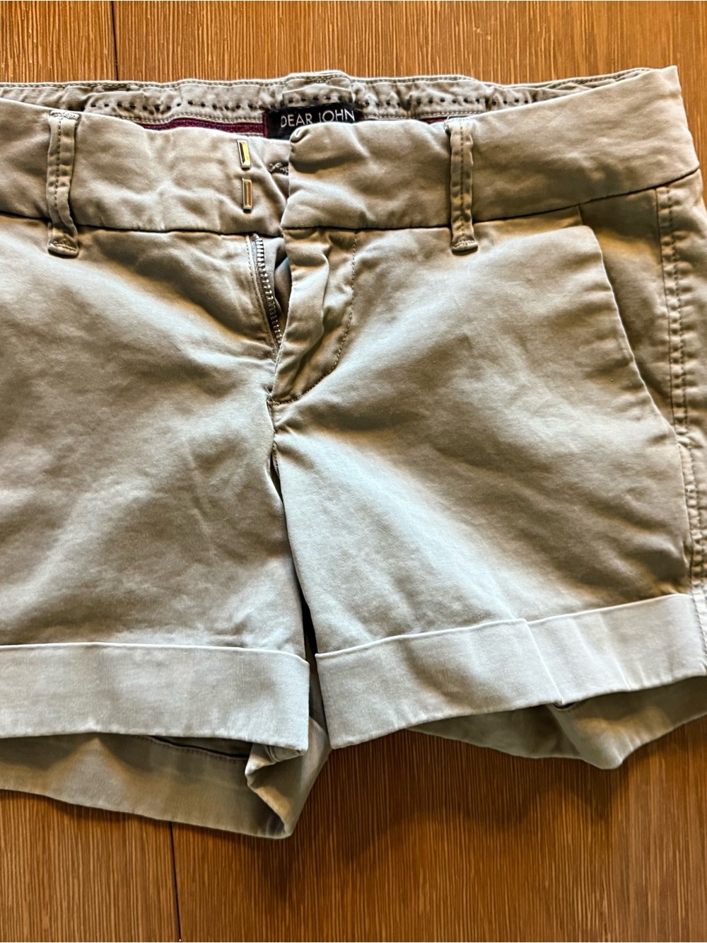 Dear John Sage Roll-Cuff Chino Bermuda Shorts